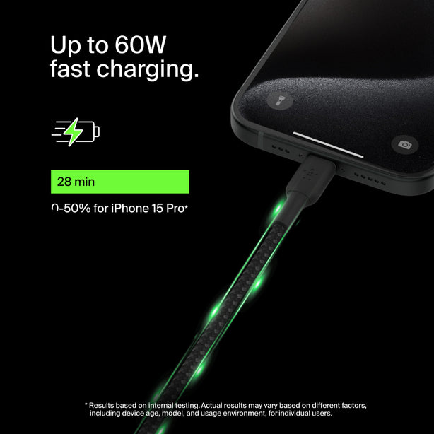 Belkin Braided USB-C to USB-C Cable 1 Metre