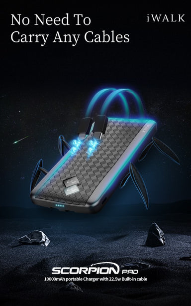 iWALK Scorpion Pro 10000mAh Fast Charge Powerbank Black