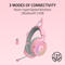 Razer Kraken Kitty V3 Pro Wireless RGB Gaming Headset with Kitty Ears Tri-Mode HyperSpeed Quartz Edition - FRML - RZ04-05170200-R3M1
