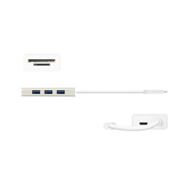 J5Create USB 3.1 Type-C USB 3.0 Hub/Card Reader SD/T-Flash