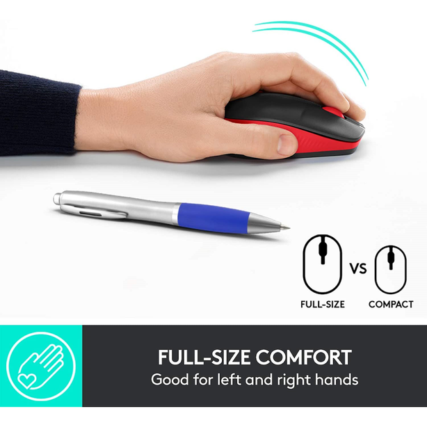 Logitech M190 Full-Size Wireless Mouse