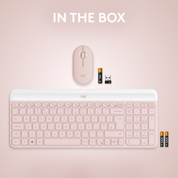 Logitech Mk470 Wireless Slim Combo Rose