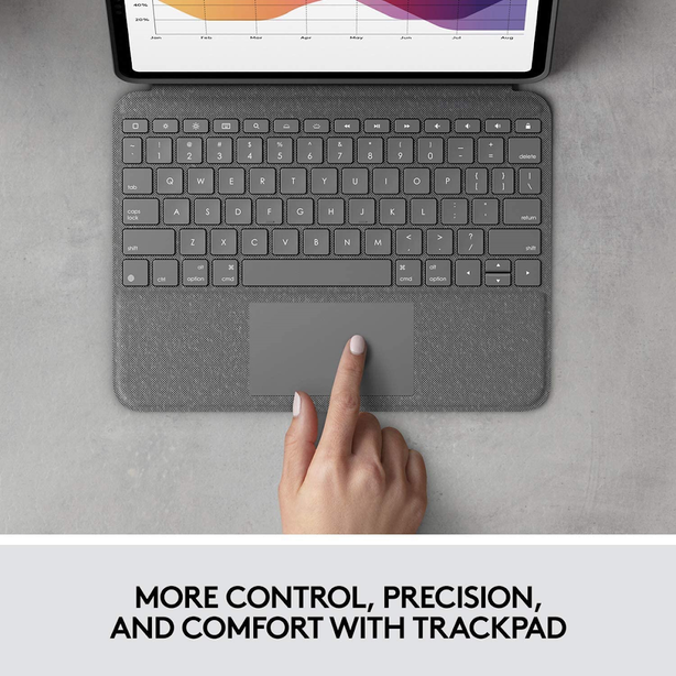 Logitech Folio Touch Backlit Keyboard Case With Trackpad For iPad Air (4th / 5th Gen)