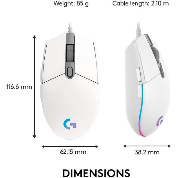 Logitech G203 Lightsync RGB Wired Mouse
