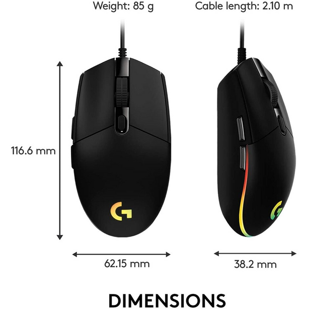 Logitech G203 Lightsync RGB Wired Mouse