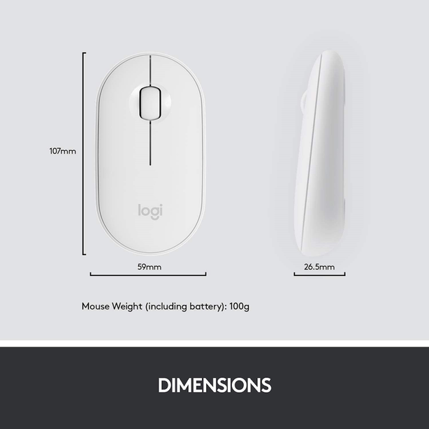 Logitech Mk470 Wireless Slim Combo Off White