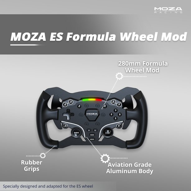 MOZA ES Formula Wheel Mod 280mm F1 Style Steering Wheel