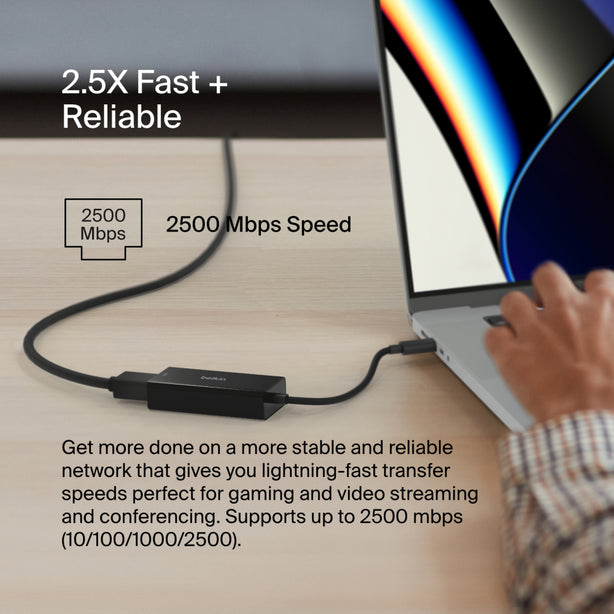 Belkin 3.0 Usb-C To 2.5 Gigabit Ethernet Adapter