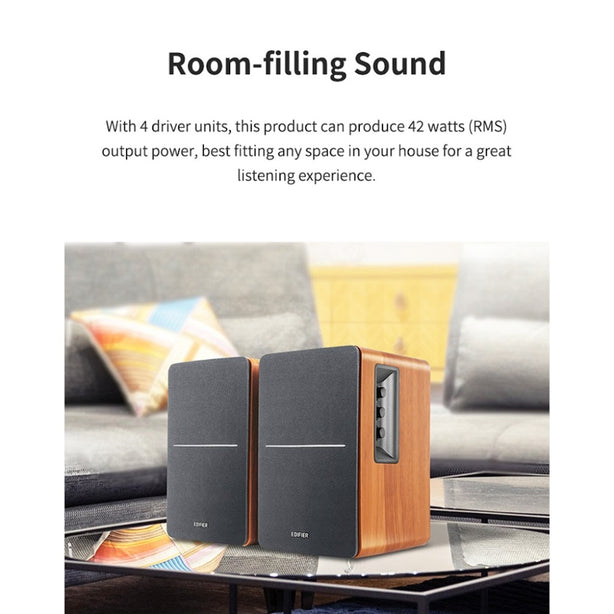 EDIFIER BOOKSHELF R1280DB BT 42W-BROWN