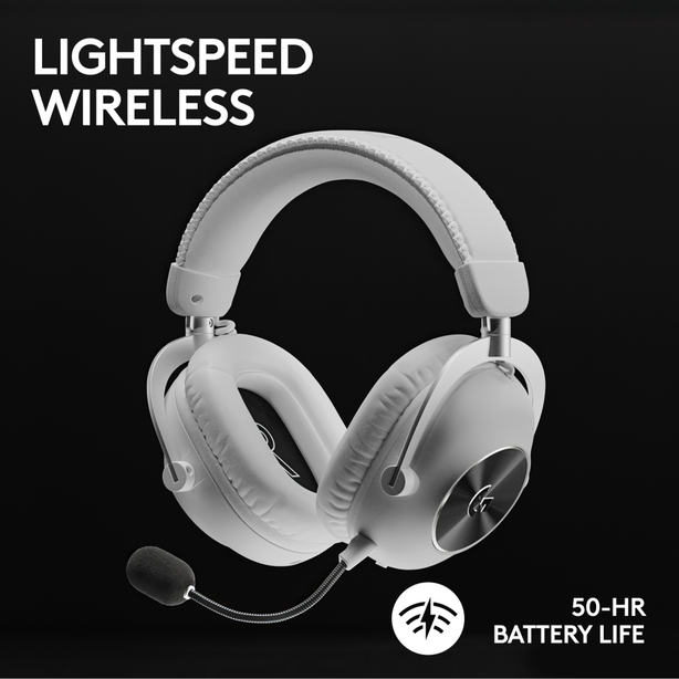 Logitech G Pro X 2 Lightspeed Bluetooth Wireless Gaming Headset White