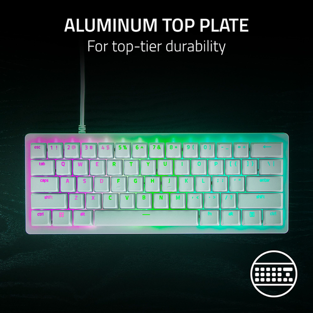 Razer Huntsman V3 Pro Mini - 60% Analog Optical Esports Keyboard - White Edition - US Layout – FRML