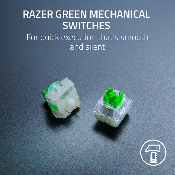 Razer BlackWidow V4 X - Mechanical Gaming Keyboard (Green Switch) - Minecraft Edition - US Layout - FRML