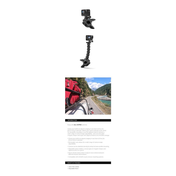 Gopro Jaws Clamp Mount