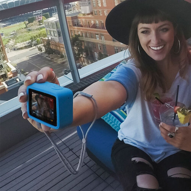 Gopro Sleeve + Lanyard For Hero9/Hero10/Hero11 Black Blue