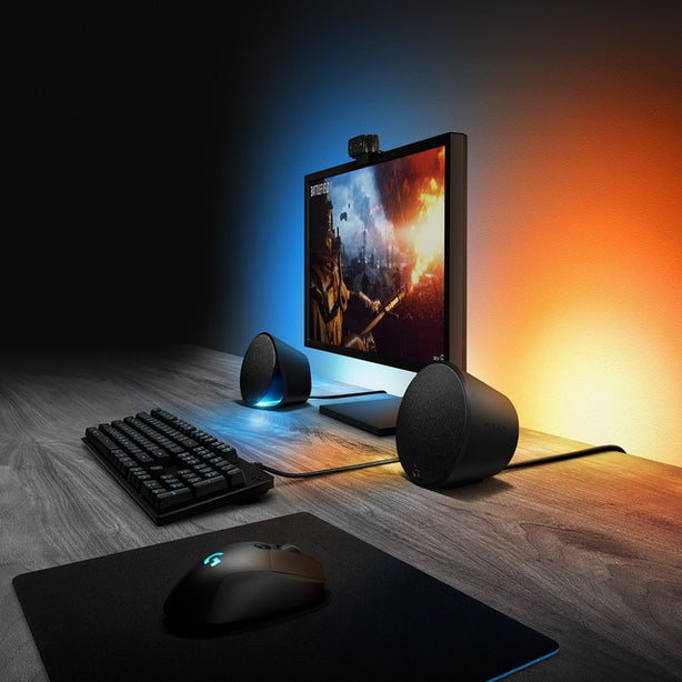 Logitech G560 Lightsync Rgb Pc Gaming Speakers – 240W Power, Rgb Lighting Sync, Audio Visualizer, Usb Connectivity