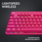Logitech Pro X Tkl Lightspeed Gaming Keyboard Magenta (Gx-Brown)