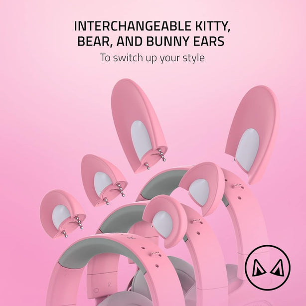 Razer Kraken Kitty V2 Pro - Wired Rgb Headset With Interchangeable Ears - Black - Frml Packaging