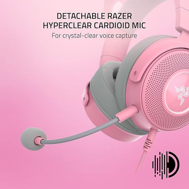Razer Kraken Kitty V2 Pro - Wired Rgb Headset With Interchangeable Ears - Black - Frml Packaging