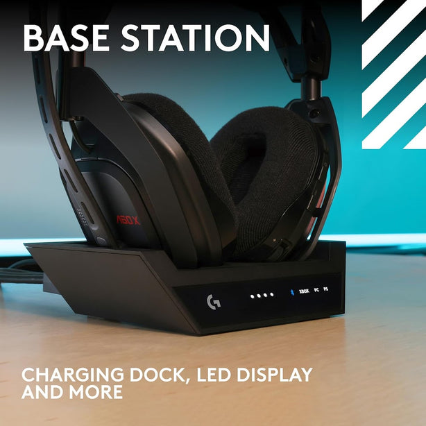 Logitech G Astro A50 X Lightspeed Wireless Headset With Base Station Black