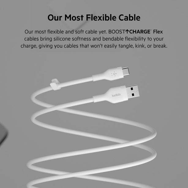 Belkin Usb-A To Usb-C, Silicone, 1M, Blue