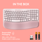 Logitech Wave Keys Ergonomic Wireless Keyboard Rose