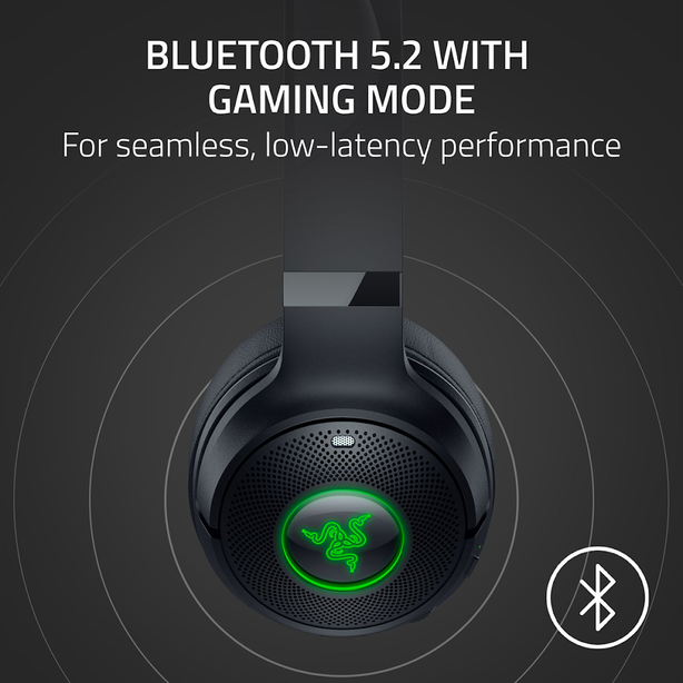 Razer Kraken Kitty V2 BT - Wireless Bluetooth RGB Headset with Kitty Ears - Black Edition - FRML Packaging
