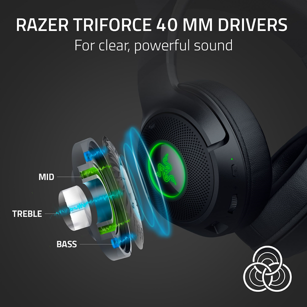 Razer Kraken Kitty V2 BT - Wireless Bluetooth RGB Headset with Kitty Ears - Black Edition - FRML Packaging