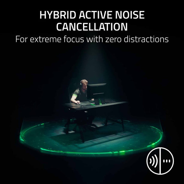 Razer BlackShark V3 Pro - Wireless E-Sports Headset with ANC Noise Cancelling - 50 mm Audio Driver - Removable Microphone - RZ04-05400200-R3M1