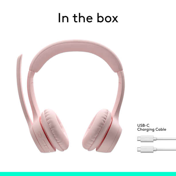 Logitech Zone 300 Bluetooth Wireless Headset Rose