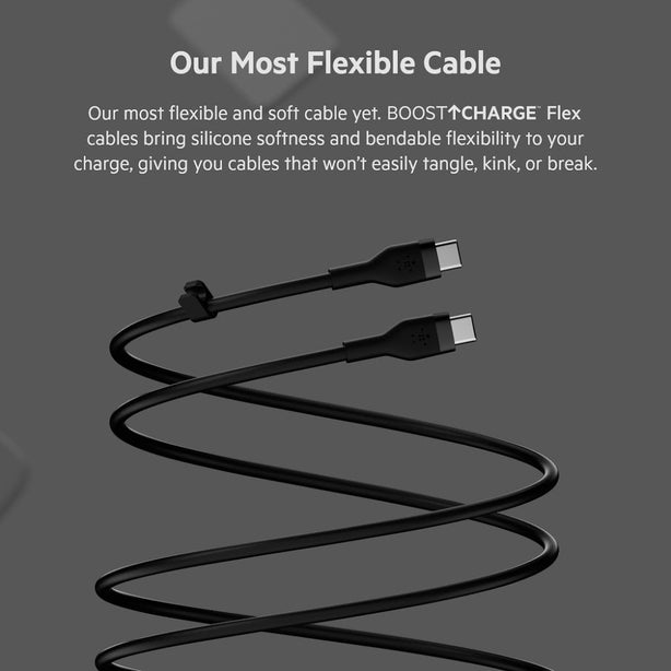 Belkin Usb-C To Usb-C 2.0, Silicone, 1M, White