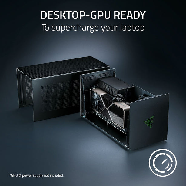 Razer Core X V2 External Graphics Enclosure Thunderbolt 5 Without PSU Full Size GPU Support Tool Free Modular Design - FRML - RC21-02270200-R3M1