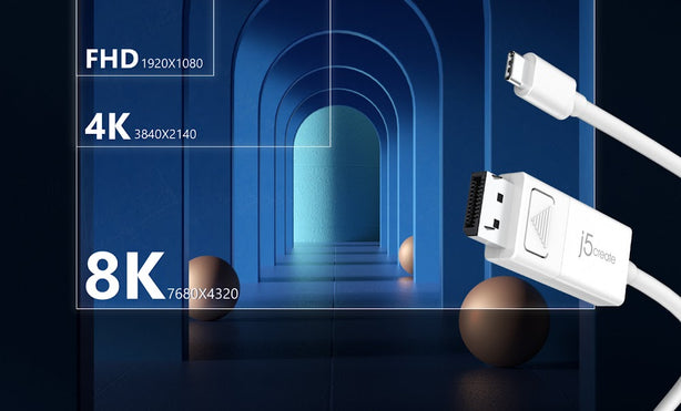 J5create USB Type-C To 4K Displayport Cable