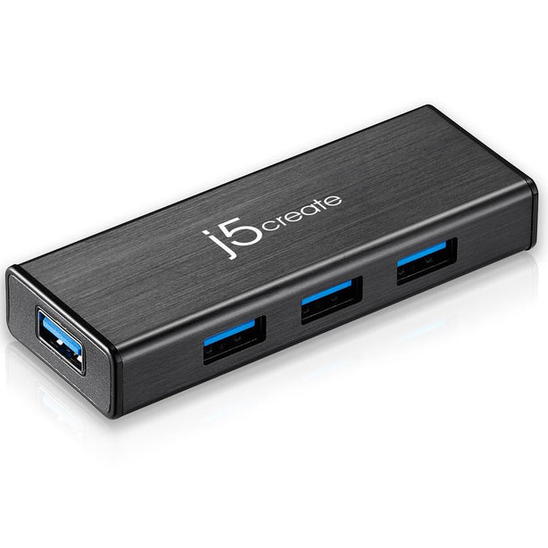 J5Create USB 3.0 4-Port Hub With AC Power Adapter