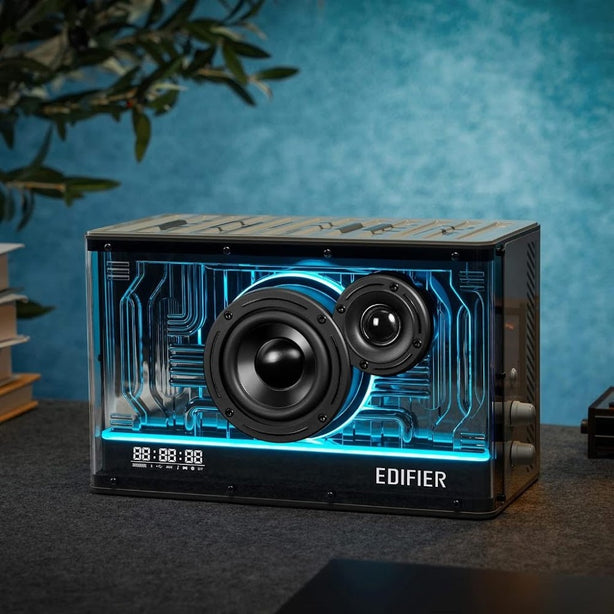 Edifier Qd35 Black Tabletop Bluetooth Rgb Speaker With 35W Gan Charging