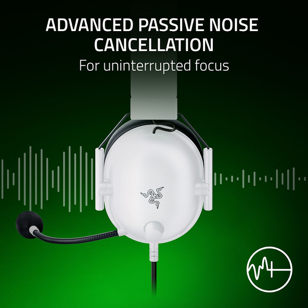 Razer BlackShark V2 X (Xbox Licensed) - Wired Console esports Headset - White - FRML Packaging