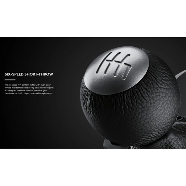 Logitech Driving Force Shifter – 6-Speed Gearbox, Solid Steel Shaft, Leather Knob & Boot