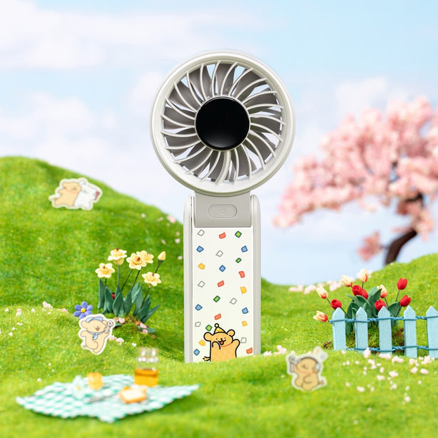 JISULIFE Handheld Fan LIFE7 5000mAh Mini Portable Fan 5.1m/s Wind Lightweight Rechargeable – Grey Maltese
