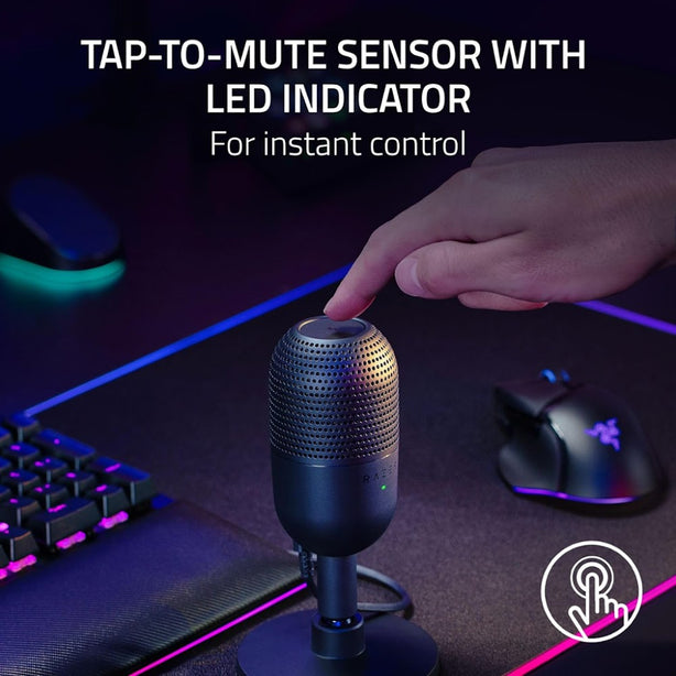 Razer Seiren V3 Mini - Ultra-Compact Usb Microphone - Quartz Edition - Frml Packaging