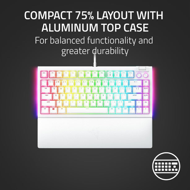 Razer Blackwidow V4 75% - Hot-Swappable Mechanical Gaming Keyboard - Us Layout - Frml