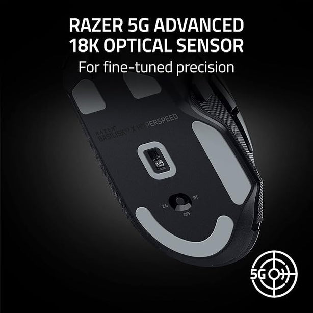 Razer Basilisk V3 X Hyperspeed - Wireless Ergonomic Gaming Mouse - Ap Packaging