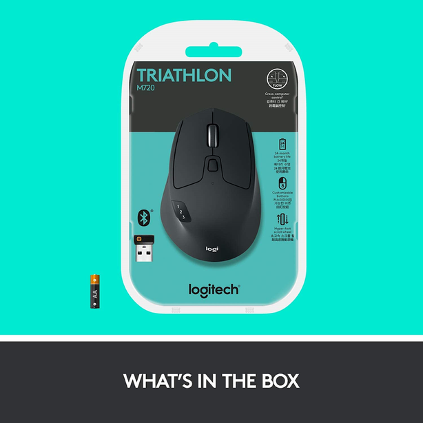 Logitech M720 Triathlon Multi-Computer Wireless Mouse