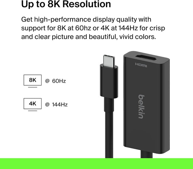 Belkin Usb-C To Hdmi Adapter 8K@30Hz And 4K@120Hz