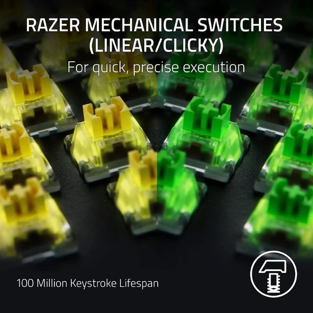 Razer Blackwidow V4 Pro - Mechanical Gaming Keyboard (Green Switch)