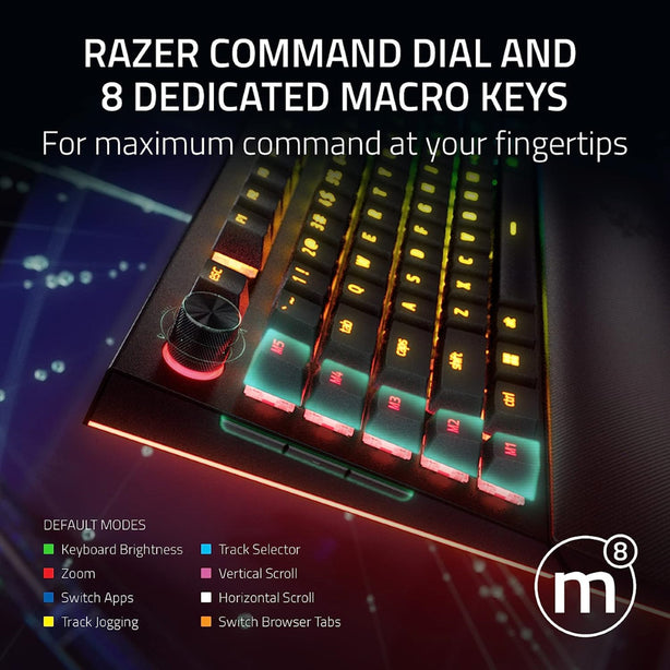 Razer Blackwidow V4 Pro - Mechanical Gaming Keyboard (Green Switch)