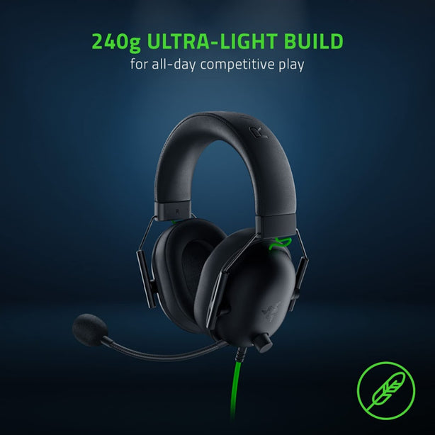 Razer Blackshark V2 X - Wired Gaming Headset - Quartz Edition