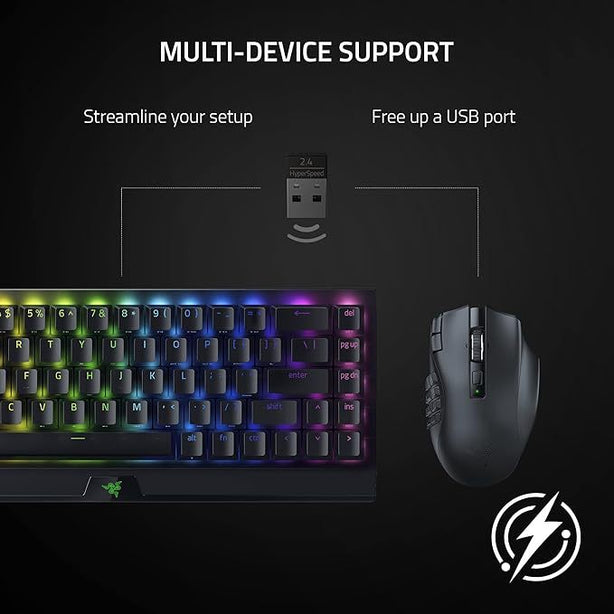 Razer Naga V2 Hyperspeed - Wireless Mmo Gaming Mouse - Ap Packaging