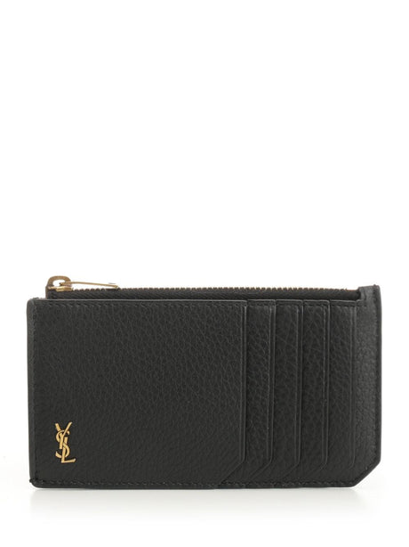 Saint Laurent Zip Card Holder 