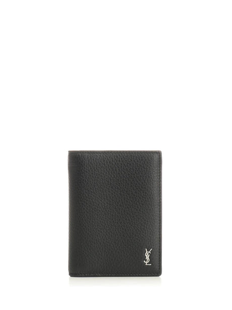Saint Laurent Vertical Card Holder - Black