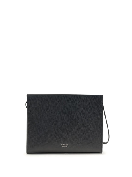 Ferragamo Gancini Pouch - Black