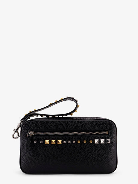 Valentino Garavani Valentino Garavani leather clutch - Nero
